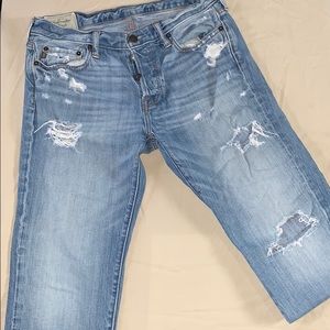 Abercrombie & Fitch W32 L30 Ripped Jeans
